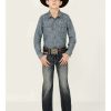 Jeans Rock & Roll Denim | Rock & Roll Denim Boys' Dark Vintage Wash Regular Bootcut Jeans Outlet