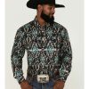 Shirts Rock & Roll Denim | Rock & Roll Denim Men'S Vertical Southwestern Print Button-Down Western Shirt Online