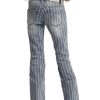 Jeans Rock & Roll Denim | Rock & Roll Denim Girls' Striped Trouser Jeans Discount