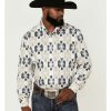 Shirts Rock & Roll Denim | Rock & Roll Denim Men'S Southwestern Print Long Sleeve Button-Down Western Shirt Outlet