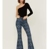 Jeans Rock & Roll Denim | Rock & Roll Denim Women'S Southwestern Stripe Flare Jeans Online