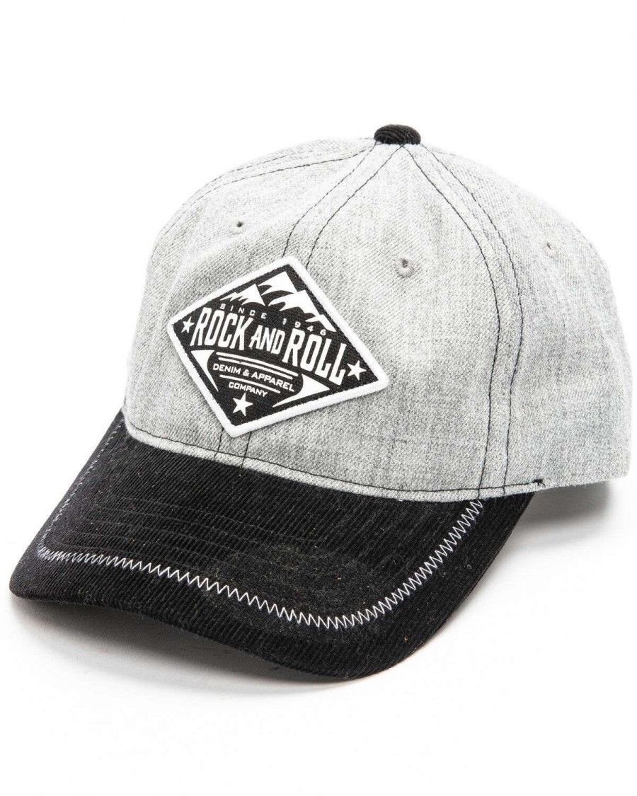 Caps Rock & Roll Denim | Rock & Roll Cowboy Men'S Mountain Logo Patch Cap Rock & Roll Denim Sale