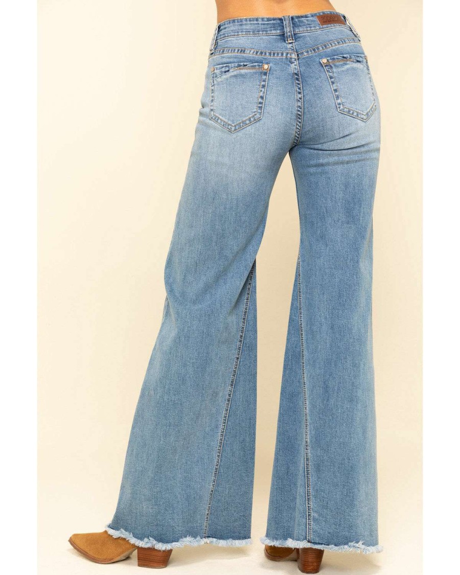 Jeans Rock & Roll Denim | Rock & Roll Denim Women'S Medium High Rise Extra Flare Jeans Online