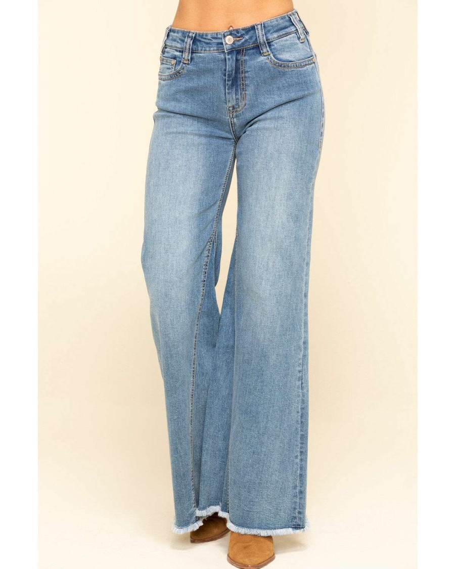 Jeans Rock & Roll Denim | Rock & Roll Denim Women'S Medium High Rise Extra Flare Jeans Online