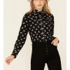 Shirts Rock & Roll Denim | Rock & Roll Denim Women'S All-Over Floral Print Long Sleeve Snap Western Core Shirt Outlet