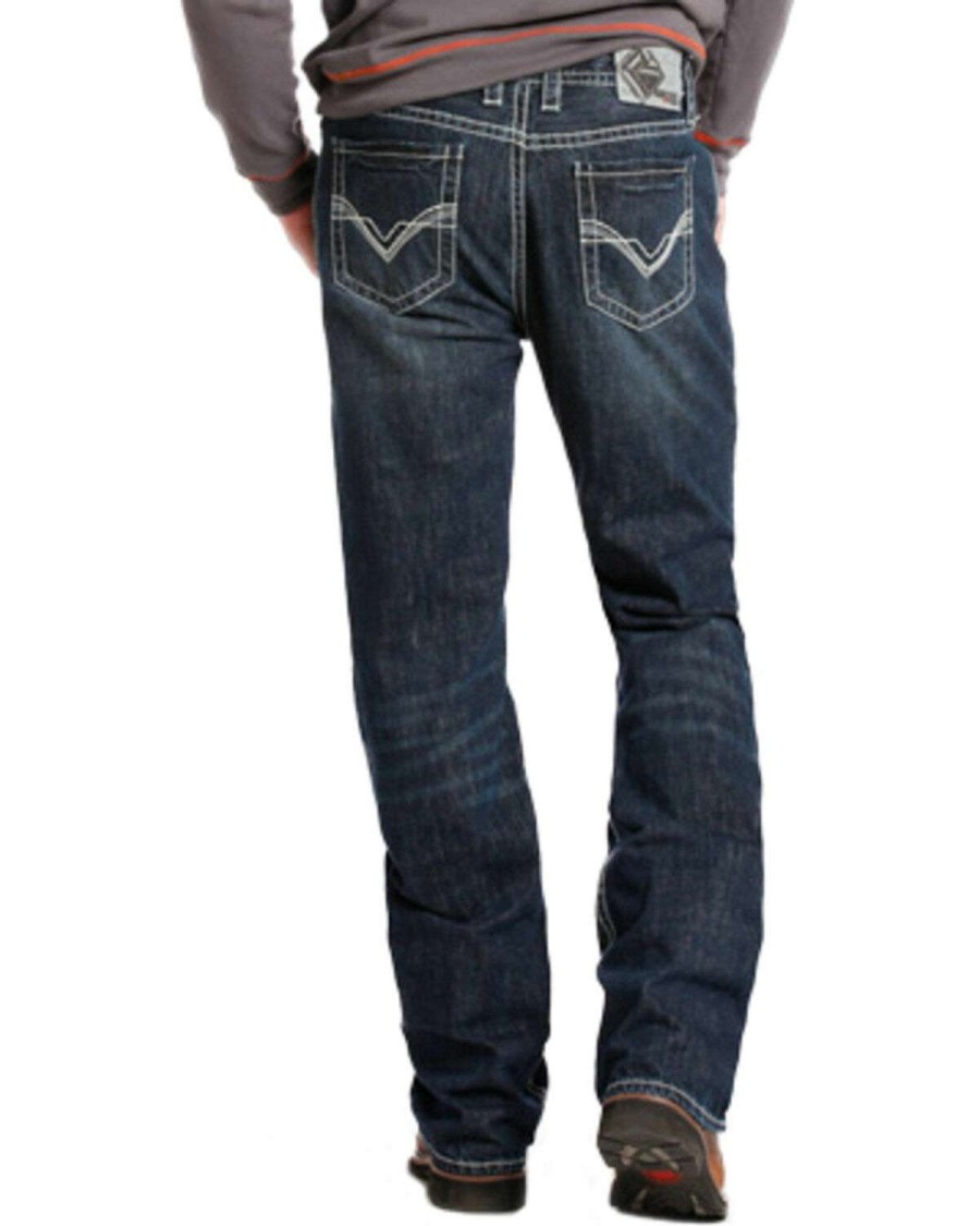 Jeans Rock & Roll Denim | Rock & Roll Denim Men'S Flame Resistant Double Barrel Relaxed Fit Bootcut Jeans Outlet