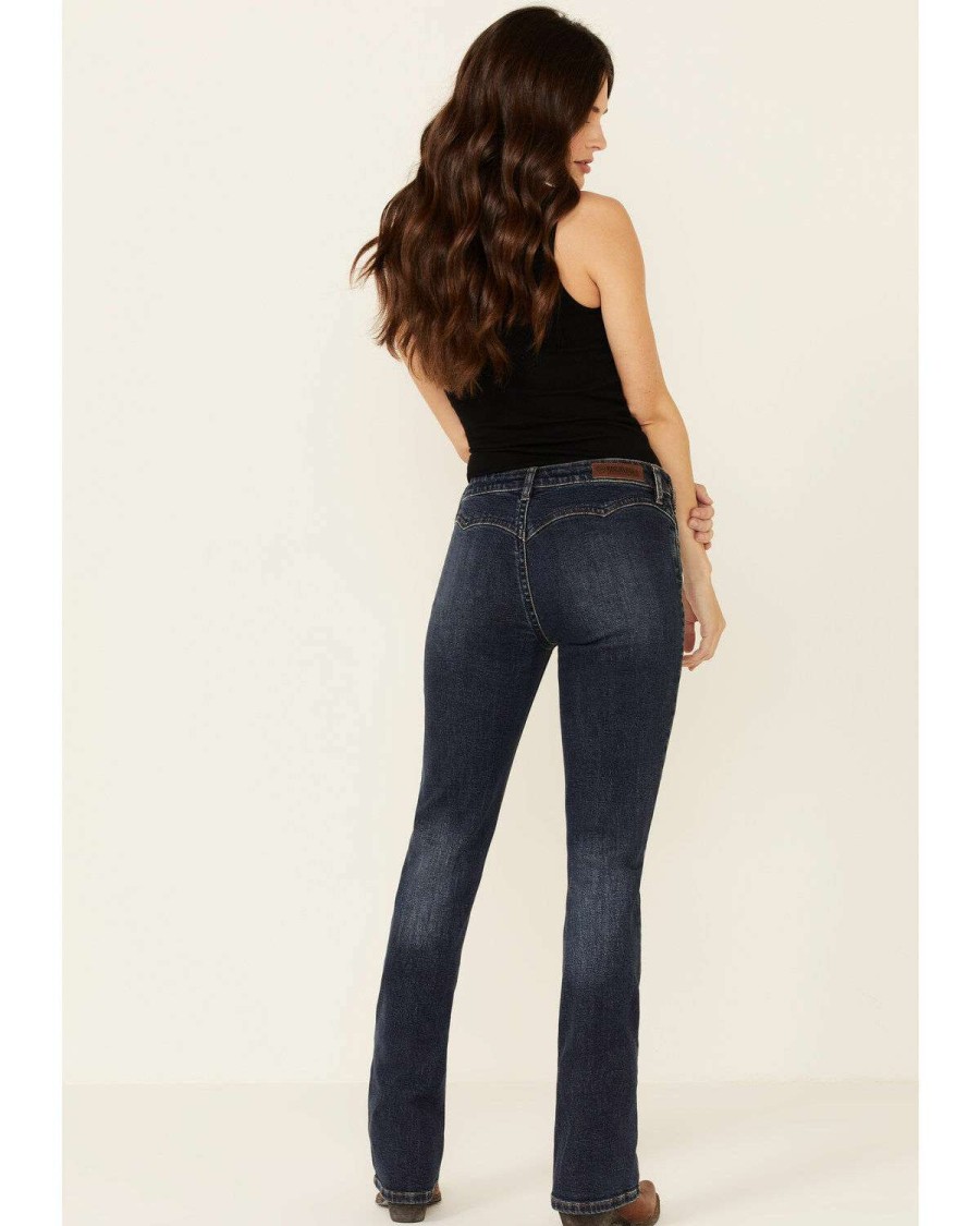 Jeans Rock & Roll Denim | Rock & Roll Denim Women'S Mid-Rise Bootcut Jeans Online