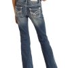 Jeans Rock & Roll Denim | Rock & Roll Denim Girls' Medium Vintage Scroll Bootcut Jeans Discount