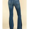 Jeans Rock & Roll Denim | Rock & Roll Denim Women'S Medium Dark Flare Jeans Limited Edition