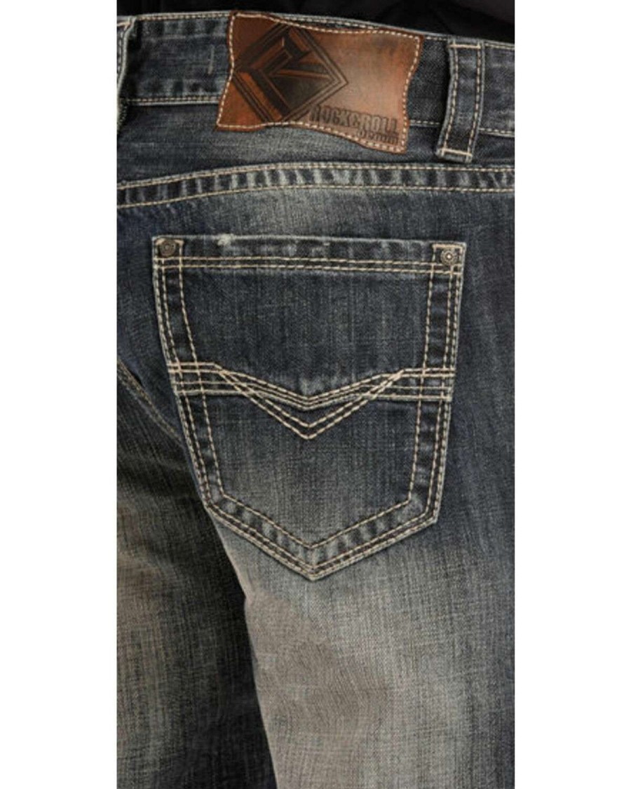 Jeans Rock & Roll Denim | Rock & Roll Denim Men'S Double Barrel Small "V" Straight Leg Jeans Online