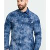 Shirts Rock & Roll Denim | Rock & Roll Denim Men'S Spray Washed Satin Plaid Long Sleeve Western Shirt Online