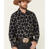 Shirts Rock & Roll Denim | Rock & Roll Denim Men'S Black Southwestern Print Long Sleeve Western Shirt Limited Edition