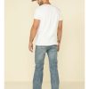 Jeans Rock & Roll Denim | Rock & Roll Denim Men'S Pistol Light Regular Straight Jeans Sale