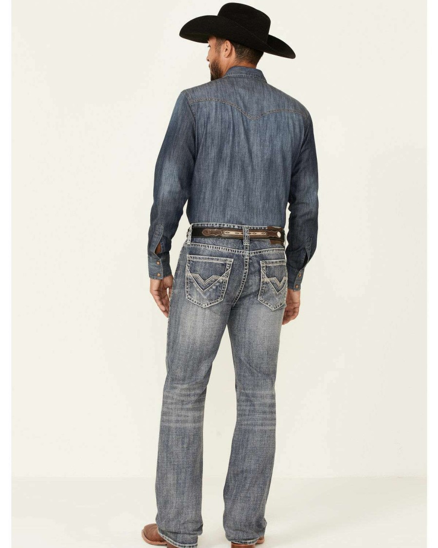 Jeans Rock & Roll Denim | Rock & Roll Denim Men'S Vintage Double Barrel Relaxed Bootcut Jeans Online