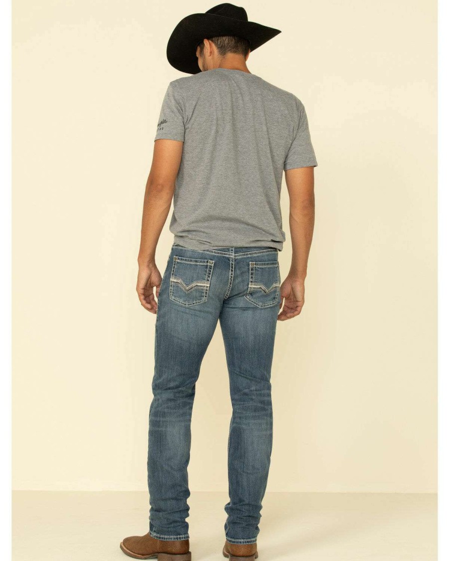 Jeans Rock & Roll Denim | Rock & Roll Denim Men'S Revolver Reflex Medium Stretch Slim Straight Jeans Limited Edition