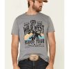 Shirts Rock & Roll Denim | Rock & Roll Denim Men'S Wild West Rodeo Tour Graphic T-Shirt Discount