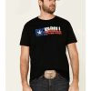 Shirts Rock & Roll Denim | Rock & Roll Denim Men'S Texas Flag Logo Graphic T-Shirt Limited Edition