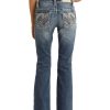 Jeans Rock & Roll Denim | Rock & Roll Denim Girls' Vintage Faded Extra Stretch Bootcut Jeans Outlet