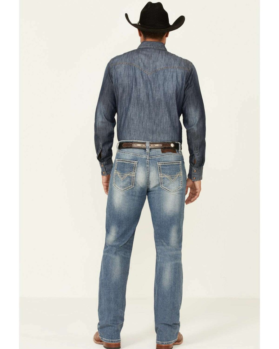 Jeans Rock & Roll Denim | Rock & Roll Denim Men'S Light Double Barrel Stretch Relaxed Straight Jeans Online