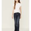 Jeans Rock & Roll Denim | Rock & Roll Denim Girls' Faux Button Trouser Jeans Sale