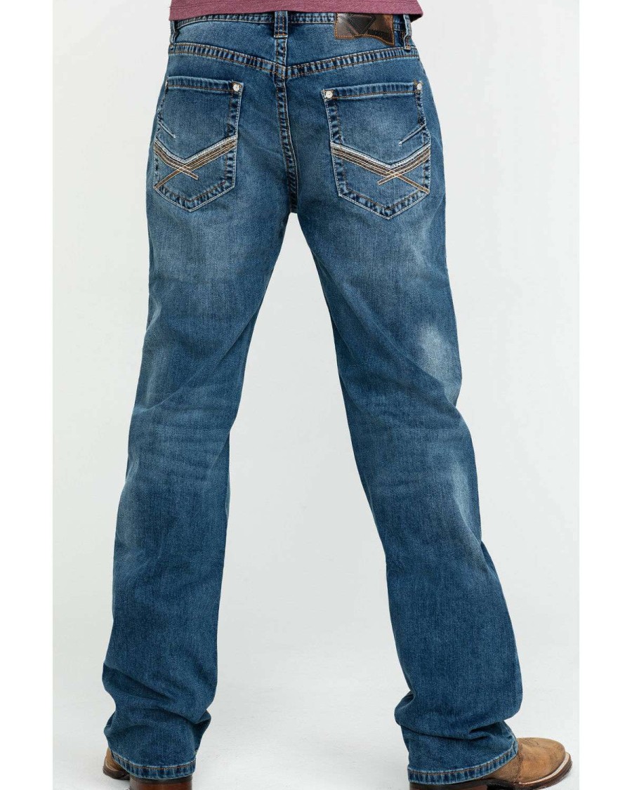 Jeans Rock & Roll Denim | Rock & Roll Denim Men'S X Stitch Double Barrel Relaxed Straight Jeans Limited Edition