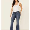 Jeans Rock & Roll Denim | Rock & Roll Denim Women'S Mid-Rise Trouser Jeans Outlet