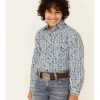 Shirts Rock & Roll Denim | Rock & Roll Denim Boys' Paisley Print Long Sleeve Western Shirt Online