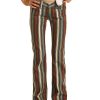 Jeans Rock & Roll Denim | Rock & Roll Denim Girls' Multi Striped Stretch Trouser Jeans Outlet