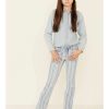 Jeans Rock & Roll Denim | Rock & Roll Denim Girls' Multi Striped Print Trouser Jeans Online