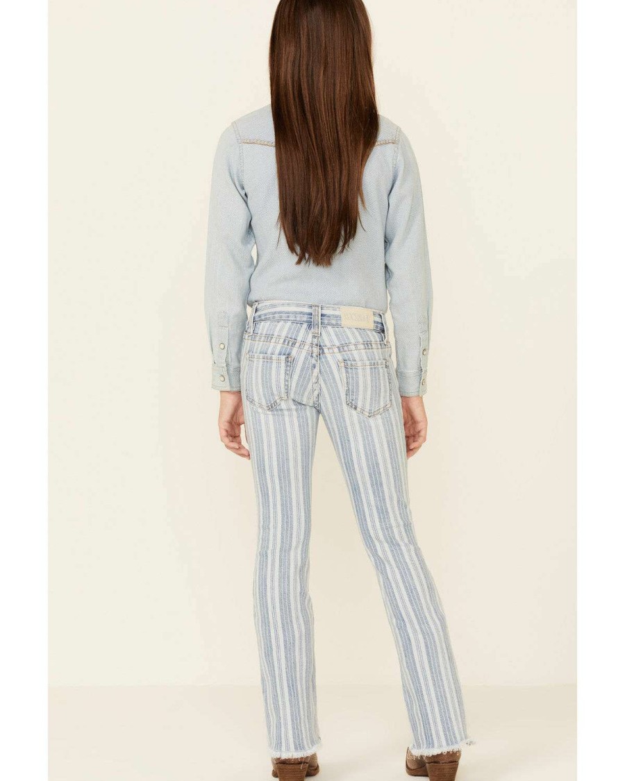 Jeans Rock & Roll Denim | Rock & Roll Denim Girls' Multi Striped Print Trouser Jeans Online