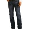 Jeans Rock & Roll Denim | Rock & Roll Denim Men'S Reflex Revolver Stretch Slim Straight Jeans Outlet