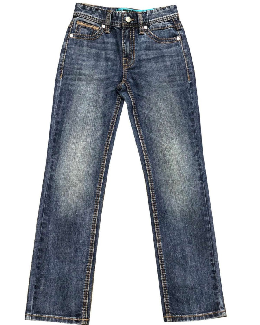 Jeans Rock & Roll Denim | Rock & Roll Denim Boys' Revolver Reflex Stretch Regular Straight Jeans Limited Edition