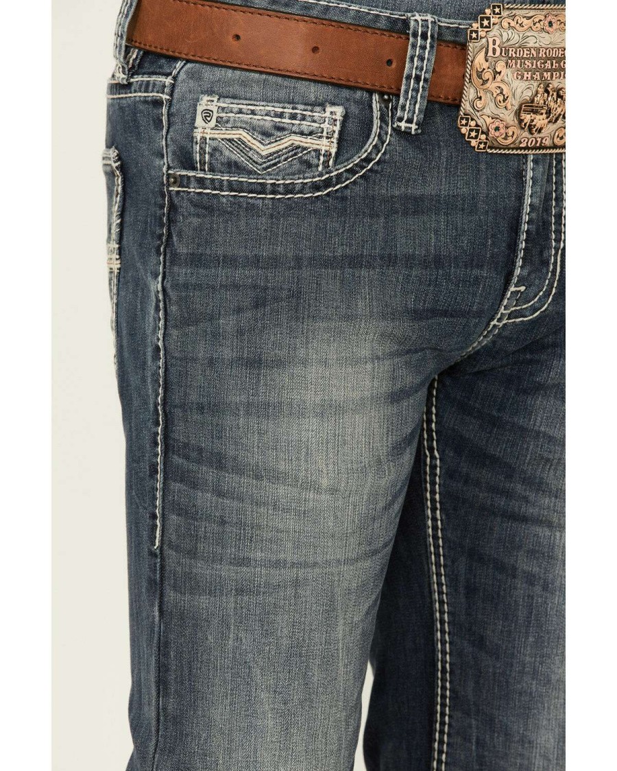 Jeans Rock & Roll Denim | Rock & Roll Denim Men'S Medium Vintage Pistol Stretch Regular Straight Jeans Online