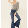 Jeans Rock & Roll Denim | Rock & Roll Denim Women'S Extra Stretch High Rise Flare Denim Jeans Online