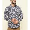 Shirts Rock & Roll Denim | Rock & Roll Denim Men'S Fr Printed Southwestern Twill Long Sleeve Work Shirt Sale