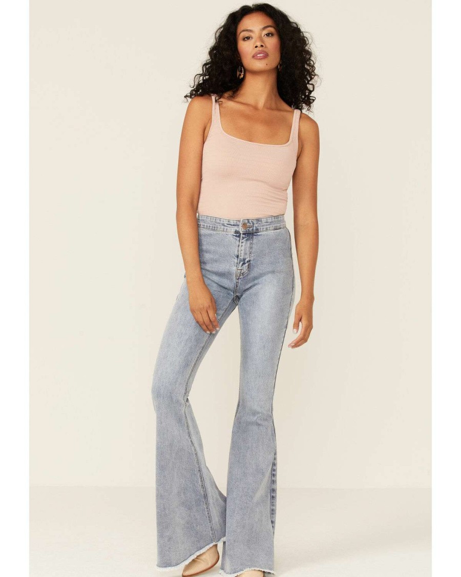 Jeans Rock & Roll Denim | Rock & Roll Denim Women'S Bargain Bell Bottom Jeans Sale